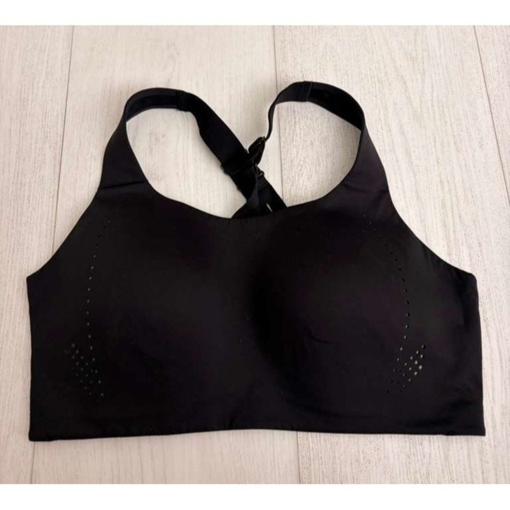 Lululemon Air Support Bra High Support Cross Back Sz 38DD Black - $98